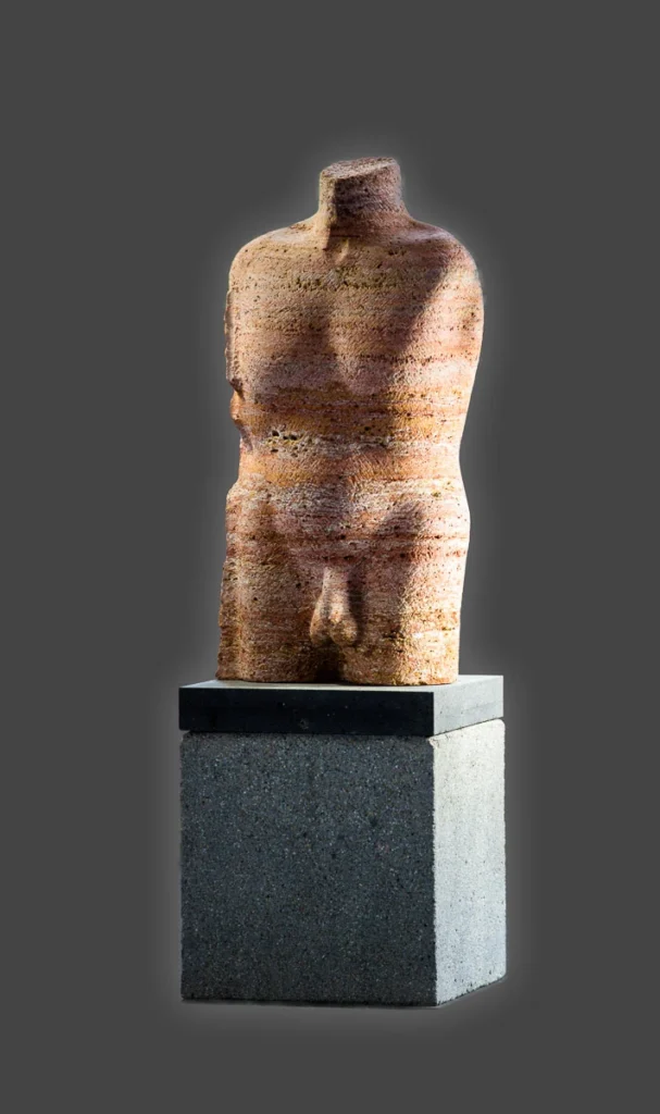 Torso. Roter persischer Travertin, 2007